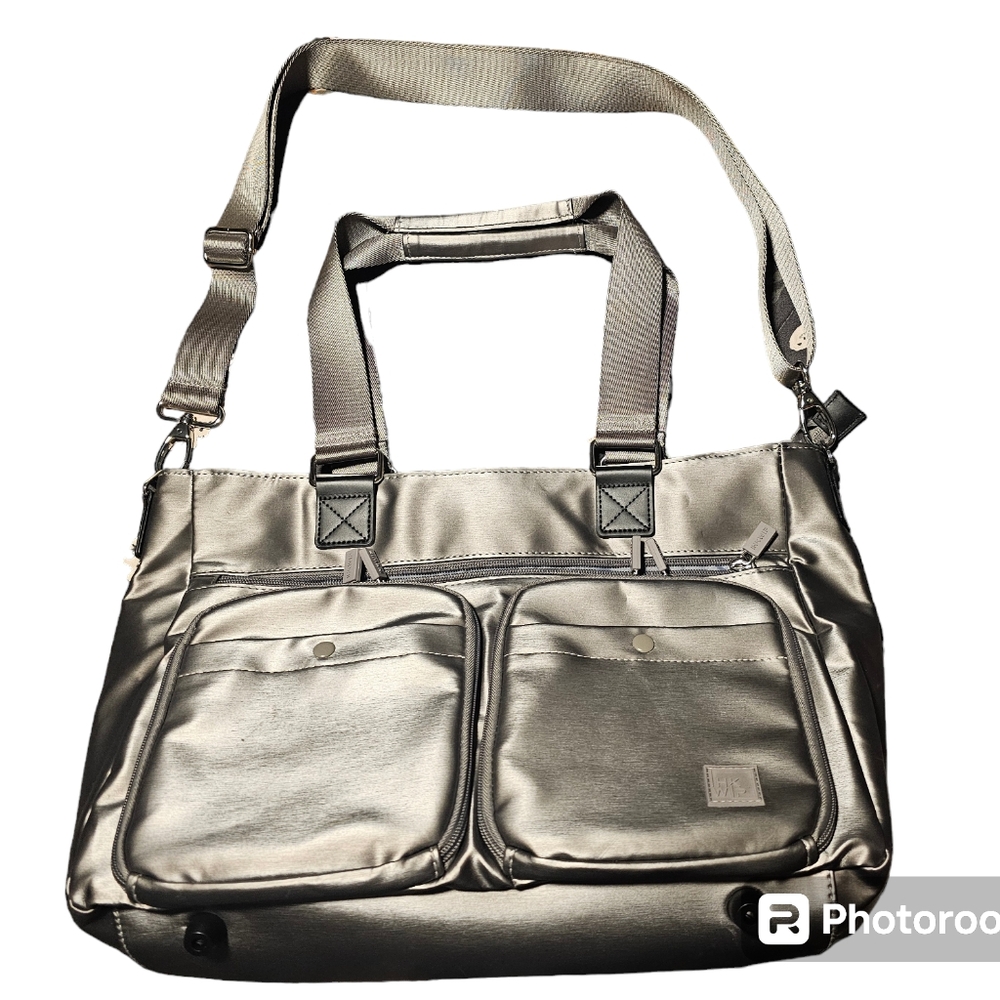 IHKWIP Cargo Catchall Tote Crossbody Straps Metallic Bag - Picture 6 of 16